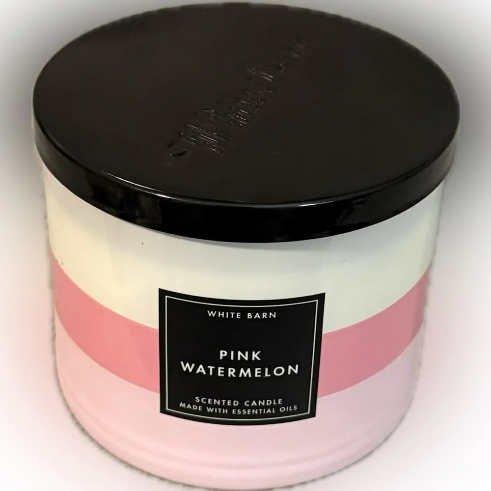🍉WHITE BARN🍉Pink Watermelon 3-Wick Candle/NWT - Picture 4 of 6